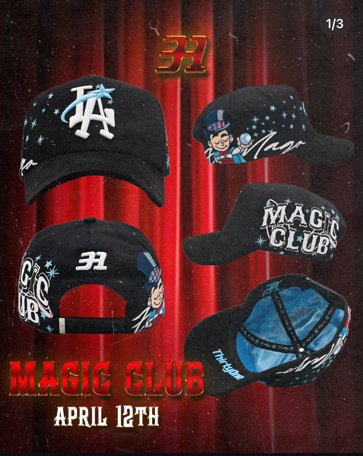 El Mago X 31 Hat Blue