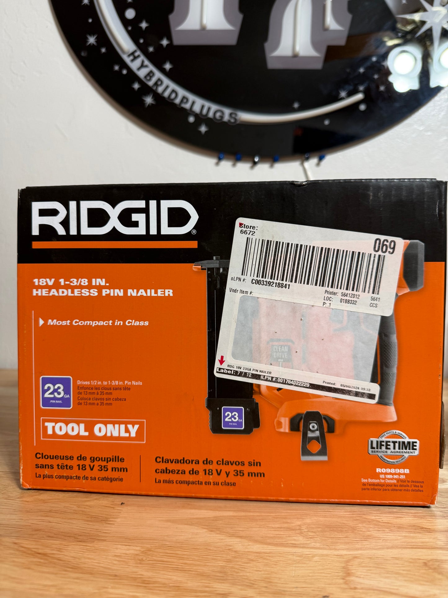 RIDGID 18V 23g Headless Pin Nailer