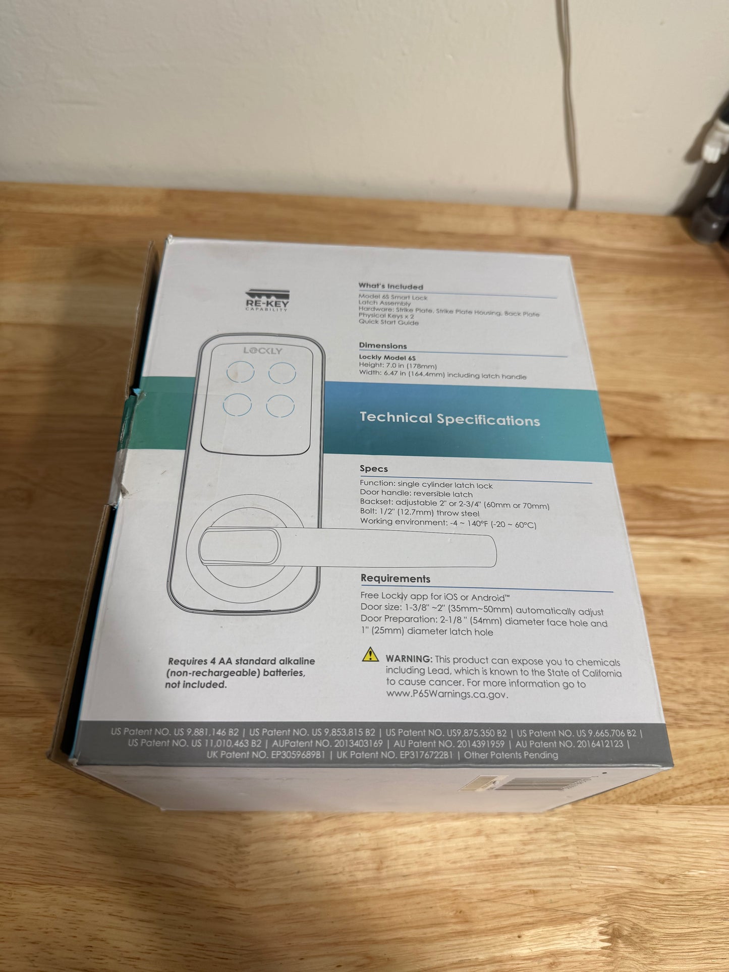 LOCKLY MODEL-S SMART LOCK